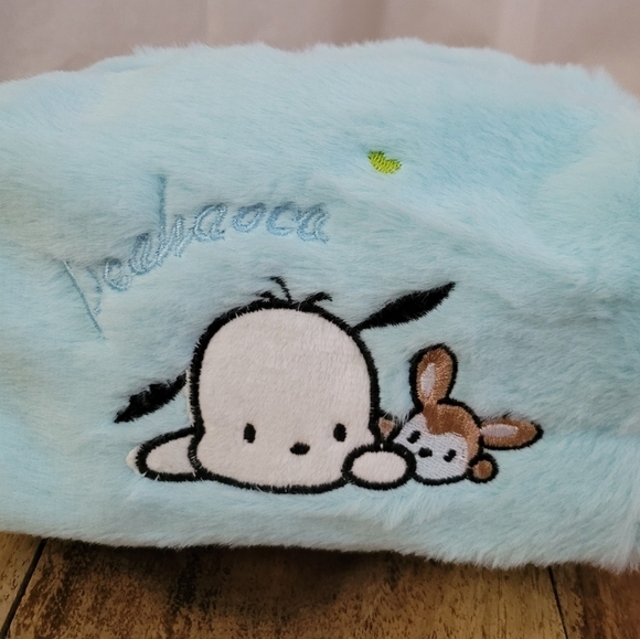 Sanrio Pochacco Baby Blue Embroidered Makeup Bag - Picture 12 of 16